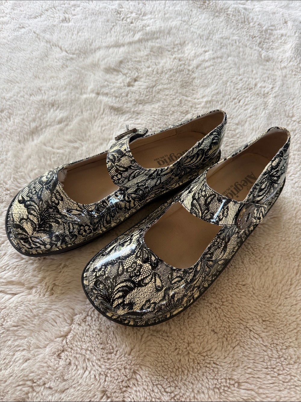Alegria Lace Mary Jane Women's Shoes EU40